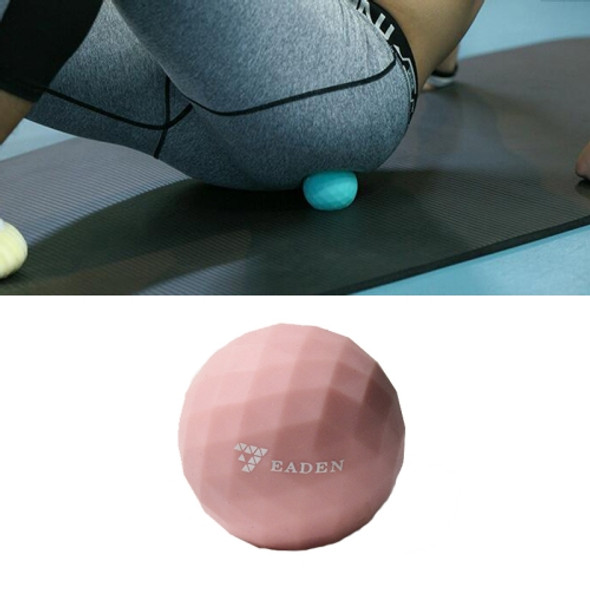 Eaden Fascia Ball Foot Massage Ball Relax Muscle Fitness Yoga Cervical Spine Rehabilitation Ball, Specification: Single Ball (Pink)