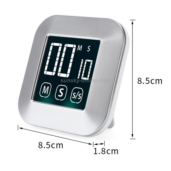 TS-83 Touch Timer Alarm Clock Kitchen Food LCD Large Screen Countdown Electronic Reminder