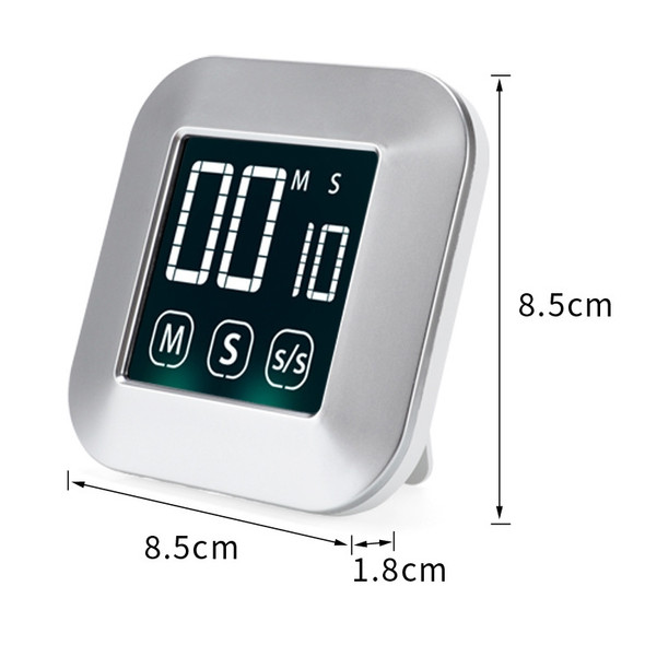 TS-83 Touch Timer Alarm Clock Kitchen Food LCD Large Screen Countdown Electronic Reminder
