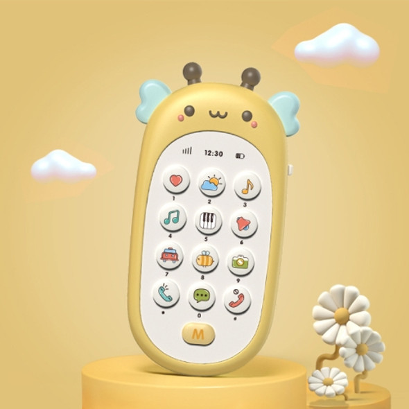 Cartoon Animal Chinese-English Bilingual Simulation Phone Children Educational Toys(Bee )