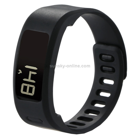 For Garmin Vivofit 1 Smart Watch Silicone Watchband, Length: about 21cm(Black)