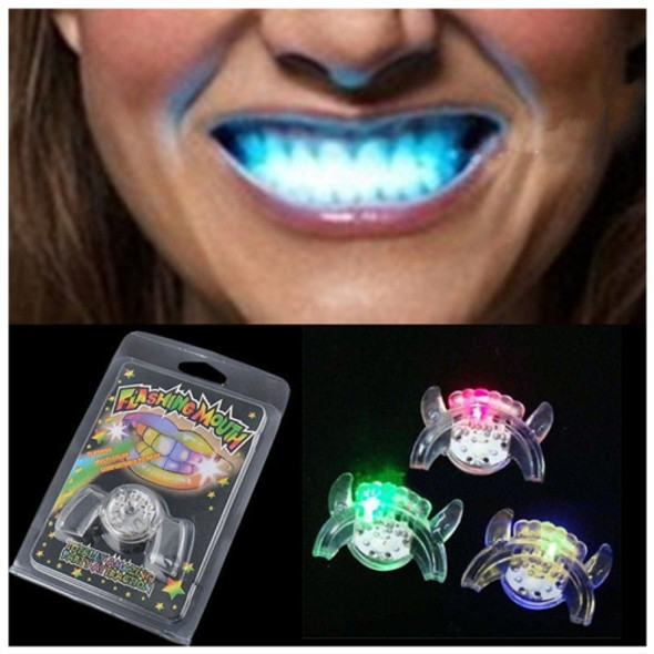 3 PCS LED Light Glow Mouth Guard Piece Funny Party Toy