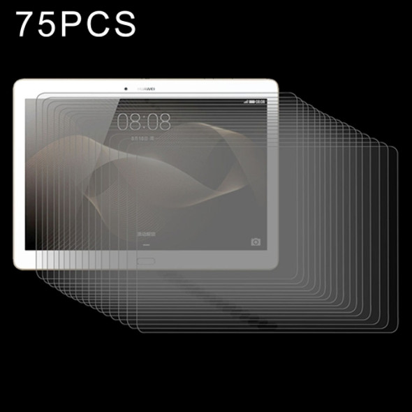 75 PCS for Huawei MediaPad M2 10.0 0.3mm 9H Hardness Tempered Glass Screen Film