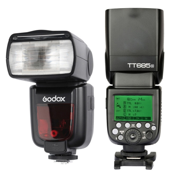 Godox TT685N 2.4GHz Wireless 1/8000s High-Speed Sync TTL Flash Speedlite for Nikon Camera (Black)