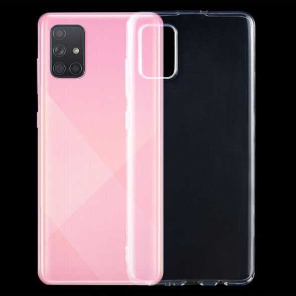 For Galaxy A71 0.75mm Ultrathin Transparent TPU Soft Protective Case