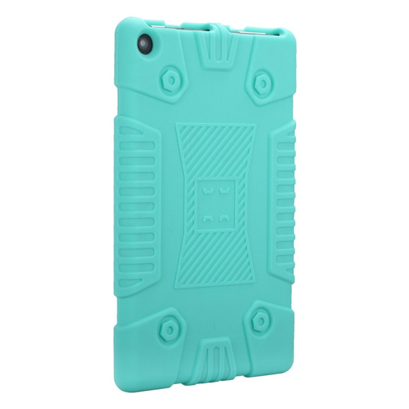 Full Coverage Silicone Shockproof Case for Amazon Kindle Fire HD 8 (2017)(Green)