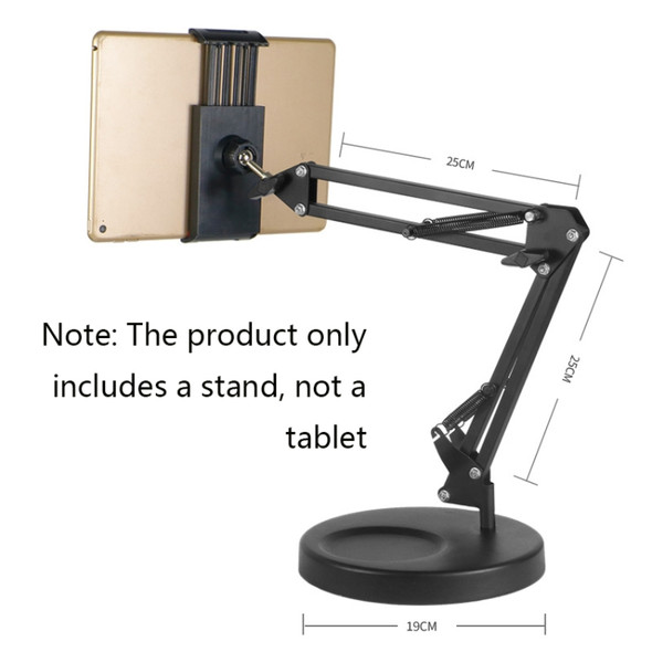 Lazy Phone Tablet Computer Stand Bedside Desktop Multifunctional Cantilever Live Selfie Photography Stand, Specification: Strengthened + Phone Tablet Universal Clip