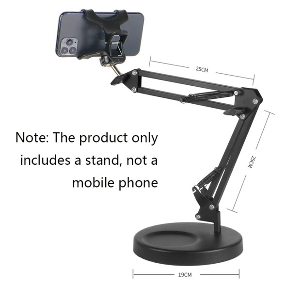 Lazy Phone Tablet Computer Stand Bedside Desktop Multifunctional Cantilever Live Selfie Photography Stand, Specification: Strengthened + Phone Clip