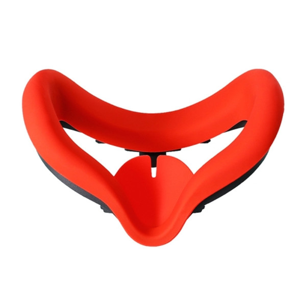 2 PCS GS0090 Eye Mask Face Mask Shading Anti-Sweat Silicone Protective Cover For Oculus Quest2(Red)