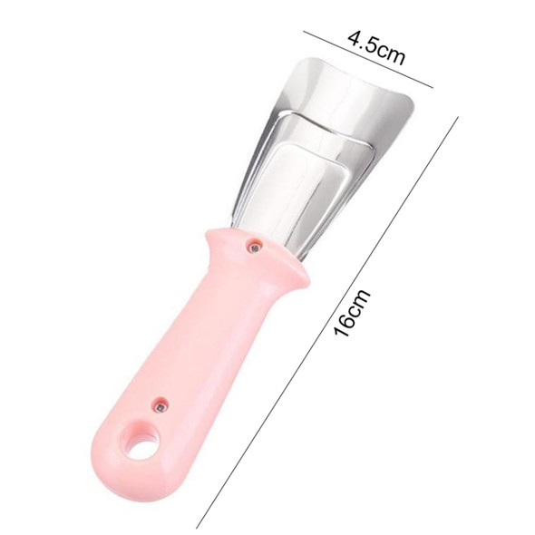 Stainless Steel De-icing Shovel Ice Scoop Freezer Multifunction Household Deicing Cleaning Gadget(Pink)