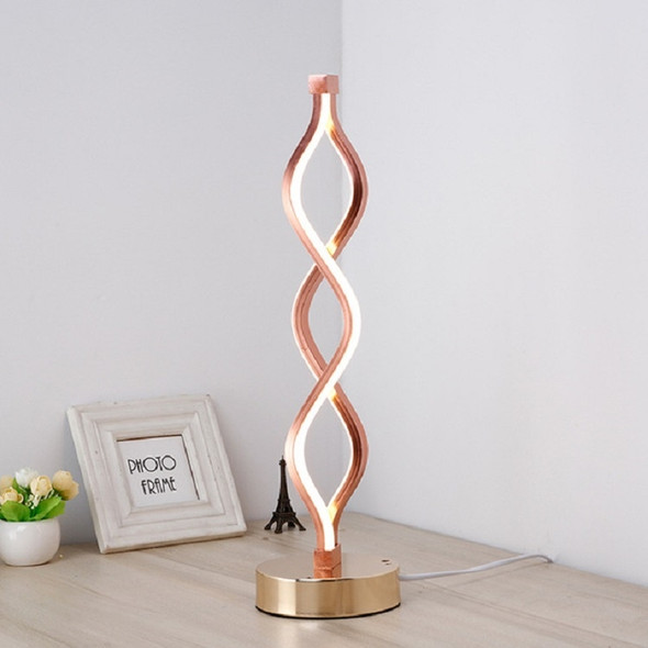 Acrylic Wave Soft Light  Eye Protector LED Desk Lamp, Light Color:Warm White(Gold)