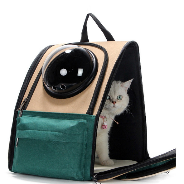 Cat Outing Bag Dog Space Bag Portable Pet Backpack, Style:Vertical Section