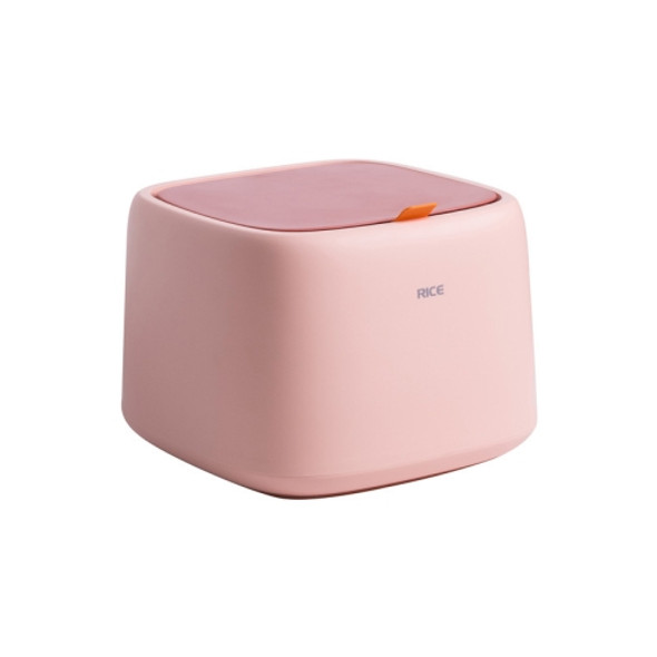 Household Sealed Insect-proof Moisture-proof Rice Box Rice Barrel Rice Cylinder with Lid(Pink)