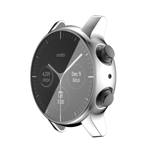 For Motorola Moto 360 (3rd gen) ENKAY Hat-Prince Full Coverage Electroplate TPU Soft Case(Silver)
