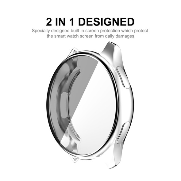 For OnePlus Watch ENKAY Hat-Prince Full Coverage Electroplate TPU Soft Case(Silver)