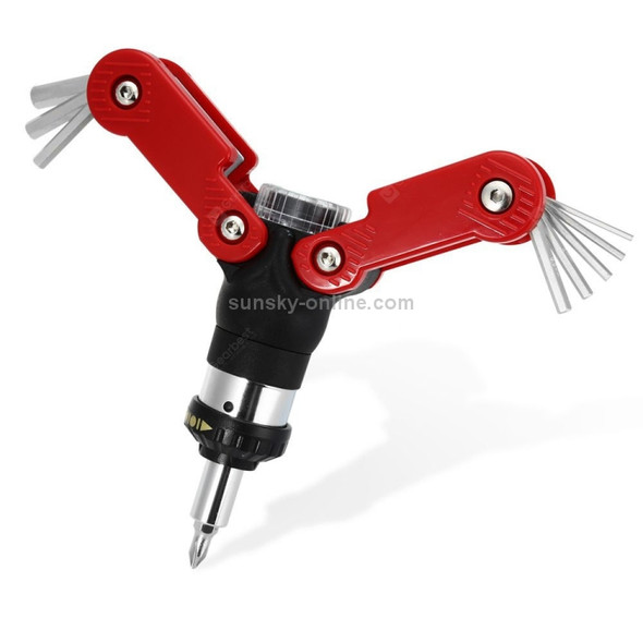 15 In 1 Multi-function Ratchet Screwdriver Slotted Cross Screwdriver