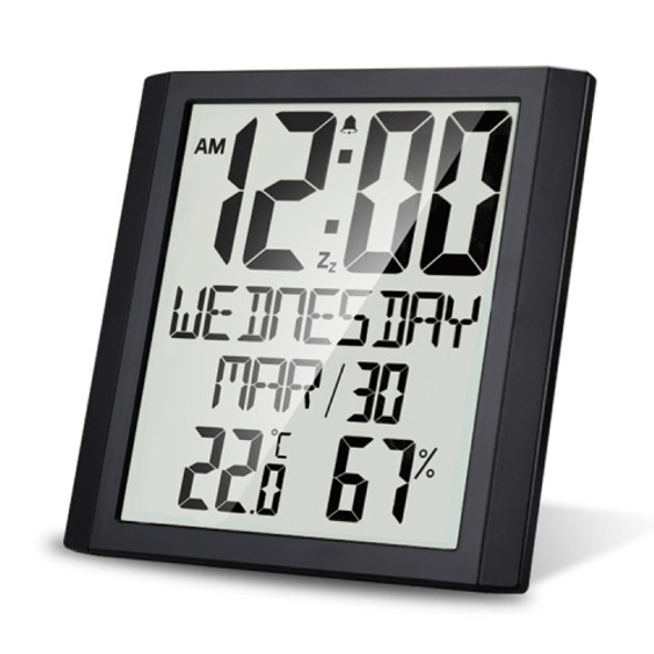 TS-8608 Multifunction Large Screen Clock Household Creative Thermometer Hygrometer
