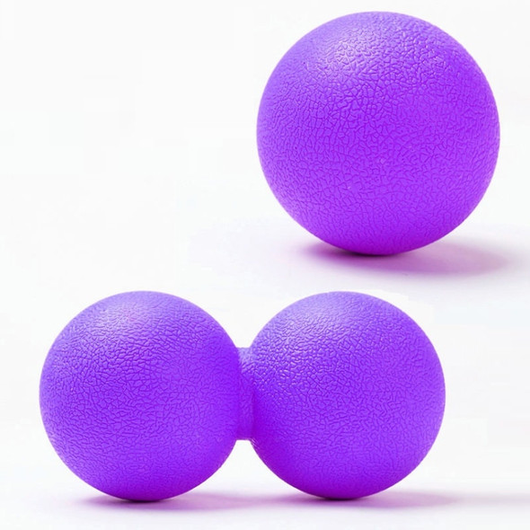 2 in 1 Single Ball + Peanut Ball Fascia Foot Massage Ball Muscle Relaxation Yoga Ball Set(Purple)