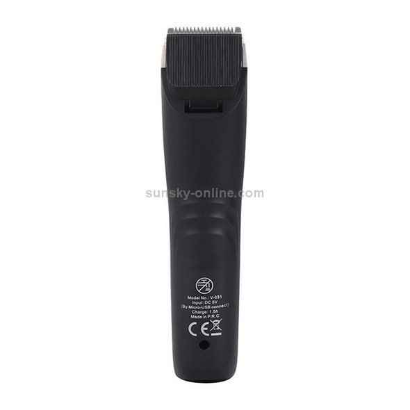 VGR V-031 5W USB Multi-size Controllable Self Trimming Hair Clipper