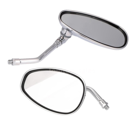 1 Pairs Motorcycle Electric Car Accessories Iron Rod Plating Mirror Rearview Mirror