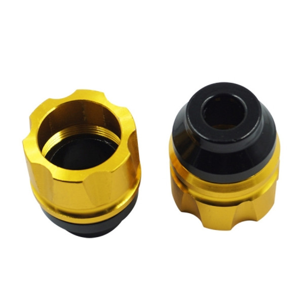 2 Pairs Motorcycle Modified Accessories Anti-Drop Cup CNC Aluminum Alloy Anti-Collision And Shock Absorbing Front Fork Cup(Golden)