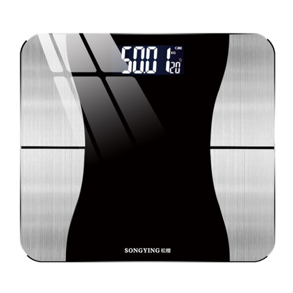 SONGYING SY06 Smart Body Fat Scale Home Body Weight Scale, Size: Charging Version(290x260mm)(Darkly Dark)