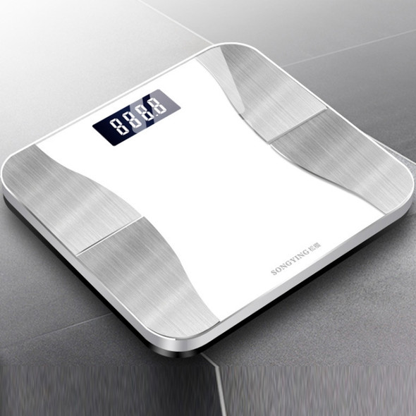 SONGYING SY06 Smart Body Fat Scale Home Body Weight Scale, Size: Charging Version(290x260mm)(Clouds White)