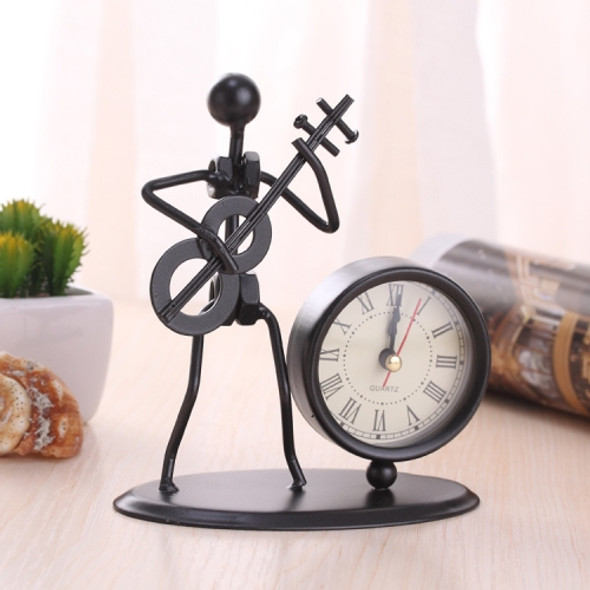 2 PCS Iron Stainless Steel Small Table Clock Retro Personality Clock Birthday Gift(C70 Bes Clock)