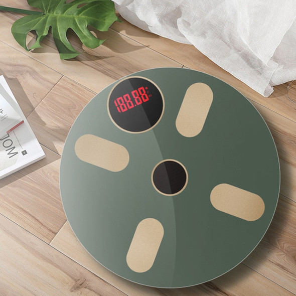 Home Bluetooth Weight Scale Smart Body Fat Scale Battery Style(Army Green)
