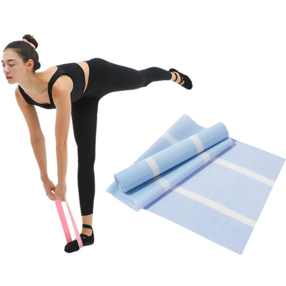 3 PCS Latex Yoga Stretch Elastic Belt Hip Squat Resistance Band, Specification: 1500x150x0.35mm (Two-color Blue)