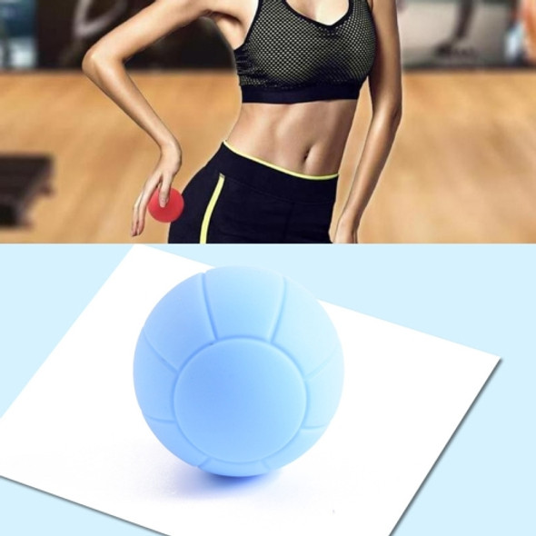 Fascia Ball Muscle Relaxation Yoga Ball Back Massage Silicone Ball, Specification: Basketball Blue Ball