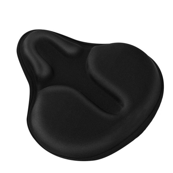 2 PCS Bicycle Cushion Cover Mountain Bike Road Bike Thickened Silicone Cushion Cover Riding Equipment(Black)