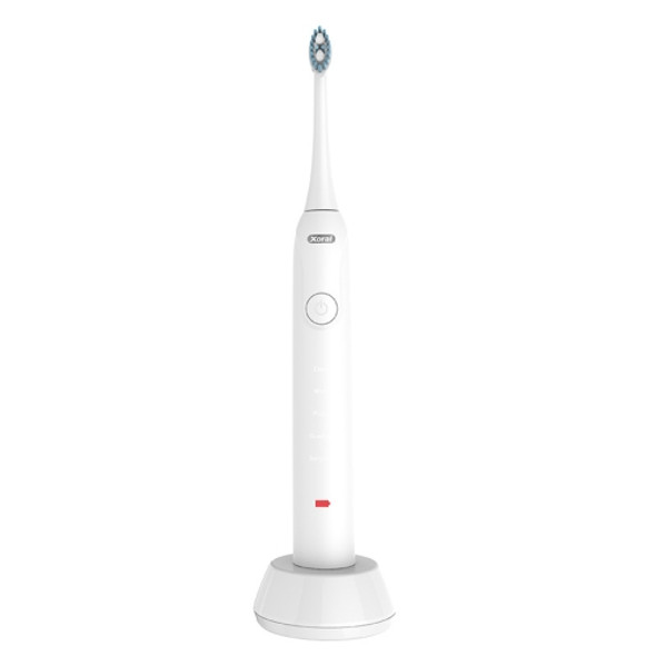 Ultrasonic Waterproof Smart Timer Wireless Inductive Charging Toothbrush (White)