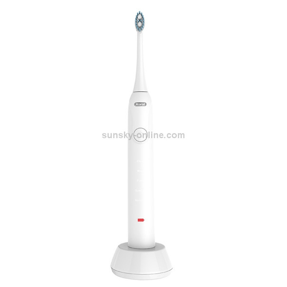 Ultrasonic Waterproof Smart Timer Wireless Inductive Charging Toothbrush (White)