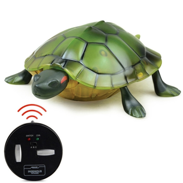 9993 Infrared Sensor Remote Control Simulated Tortoise Creative Children Electric Tricky Toy Model (Green)