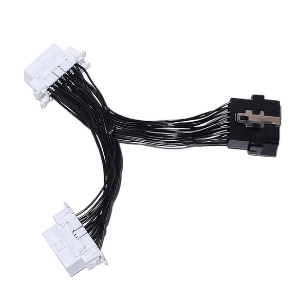 2 in 1 16PIN Car OBD Diagnostic Extended Cable OBD2 Cable