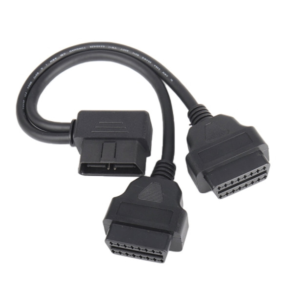 16PIN Car L Shape 90 Degree Connect OBD Diagnostic Extended Cable OBD2 Male to Female Cable