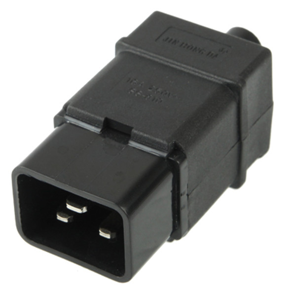 3 Prong Male AC Wall Universal Travel Power Socket Plug Adaptor(Black)