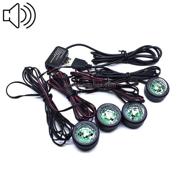 Universal Car  LED Atmosphere Lights Emergency Foot Light Voice Control Version