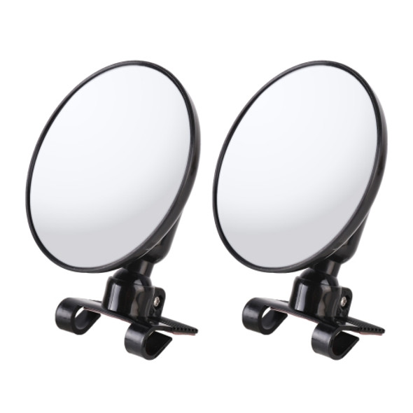 2 PCS Car Small Size Rearview Mirror Blind Spot Side Assistant Mirror (Black)