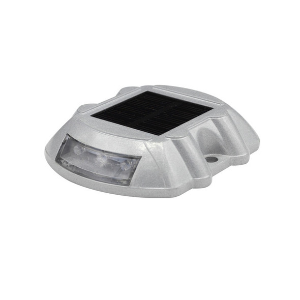 Solar Horseshoe Road Stud Light Car Guidance Light Road Deceleration Light, Constantly Bright Version (White)