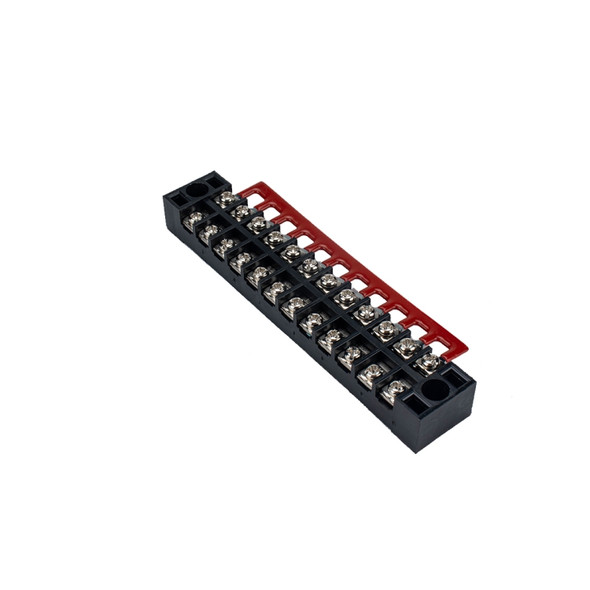 5 PCS Car 12-way TB-1512 Dual Row Power Terminal Connector + 12-position Connection Strip with Cover