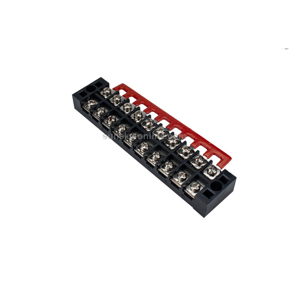 5 PCS Car 10-way 25A TB-2510 Dual Row Power Terminal Connector + 10-position Connection Strip with Cover