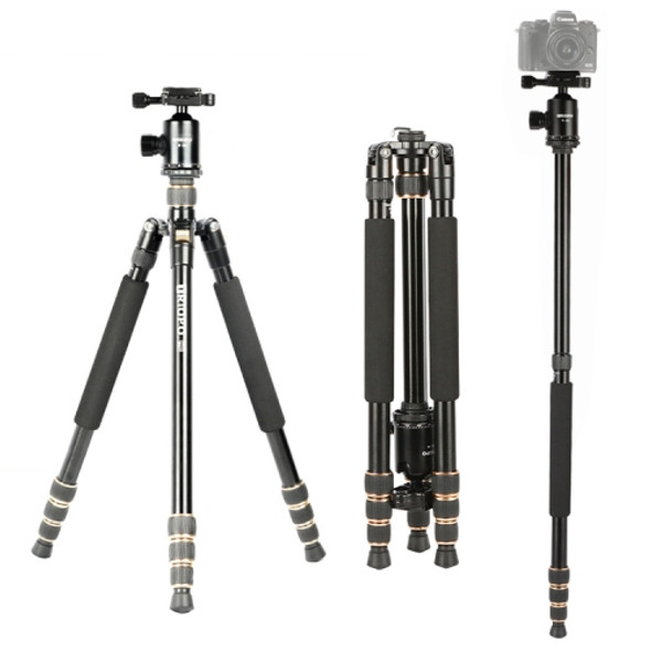TRIOPO 554 Adjustable Portable  Aluminum Aalloy Tripod with D-2A Ball Head for SLR Camera