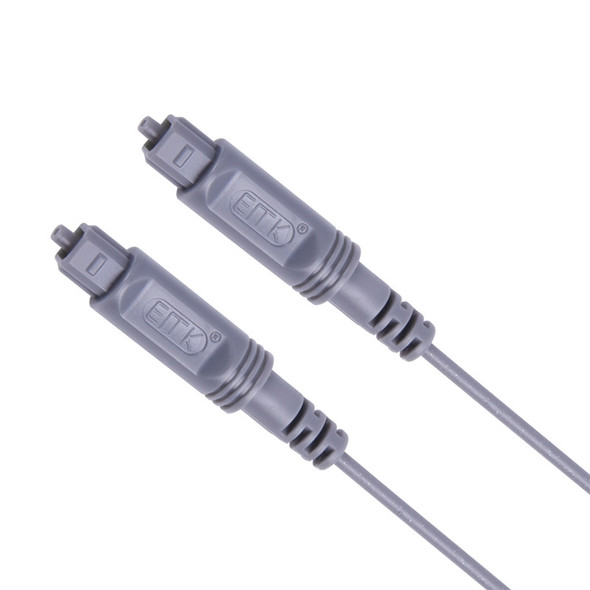 25m EMK OD2.2mm Digital Audio Optical Fiber Cable Plastic Speaker Balance Cable(Silver Grey)