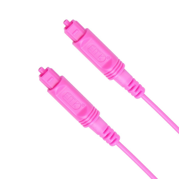 25m EMK OD2.2mm Digital Audio Optical Fiber Cable Plastic Speaker Balance Cable(Pink)