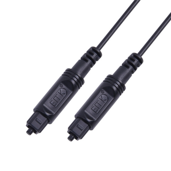 25m EMK OD2.2mm Digital Audio Optical Fiber Cable Plastic Speaker Balance Cable(Black)