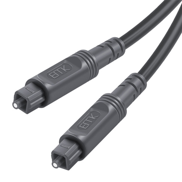 25m EMK OD4.0mm Square Port to Square Port Digital Audio Speaker Optical Fiber Connecting Cable(Silver Grey)