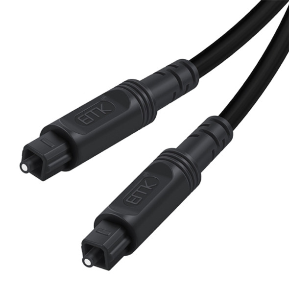 3m EMK OD4.0mm Square Port to Square Port Digital Audio Speaker Optical Fiber Connecting Cable(Black)