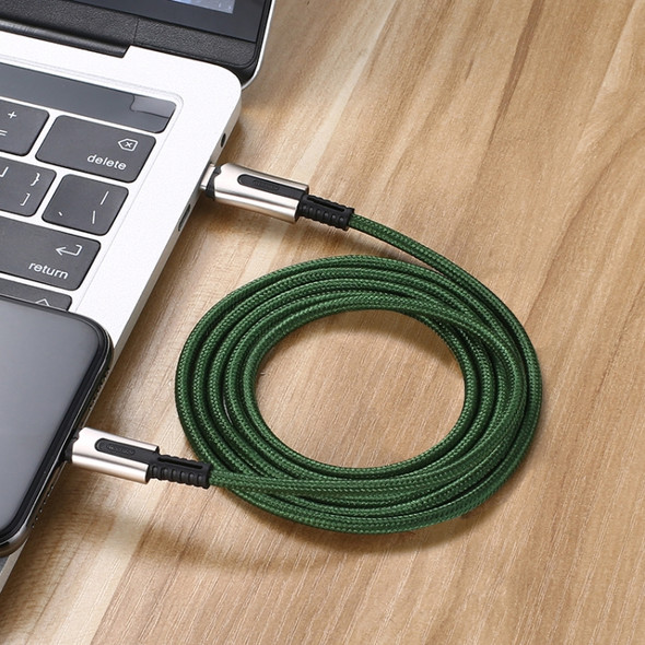 JOYROOM S-M409 Knight Series PD Fast Charging Cable 8 Pin to USB-C / Type-C Data Cable, Length: 1.2m (Green)
